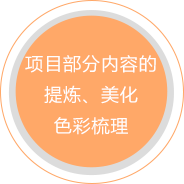 项目部分内容的提炼、美化色彩梳理